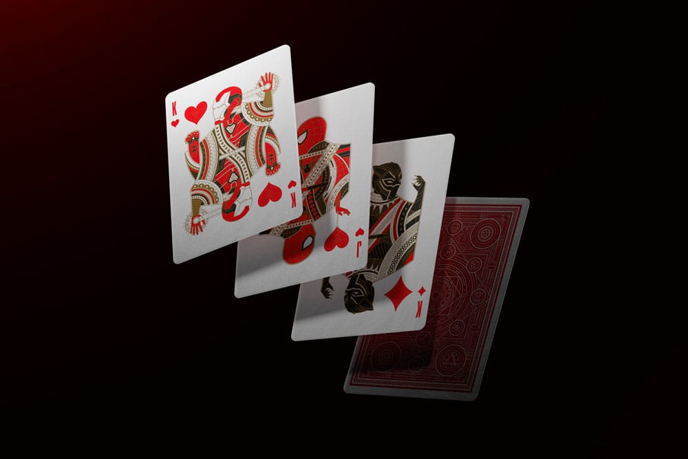 Cartes à jouer Avengers Saga de l'Infini rouges