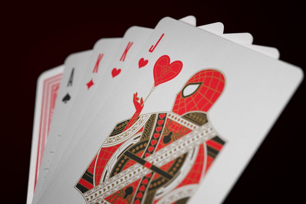 Cartes à jouer Avengers Saga de l'Infini rouges