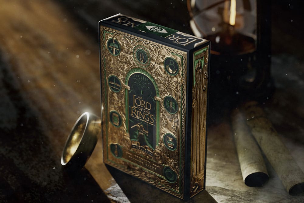 Der Herr der Ringe Spielkarten mit Goldornamenten