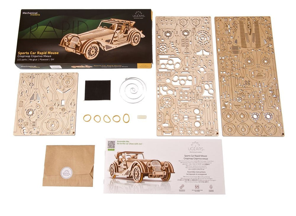 Sportwagen Flinke Maus Holzbausatz