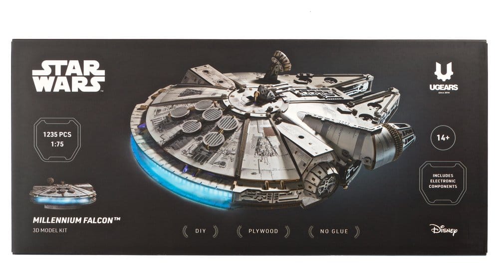 Kit di modellismo in legno Star Wars Millennium Falcon