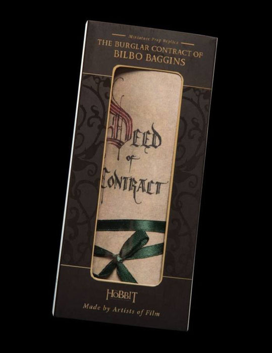 The Hobbit Bilbo's Contract Mini Replica